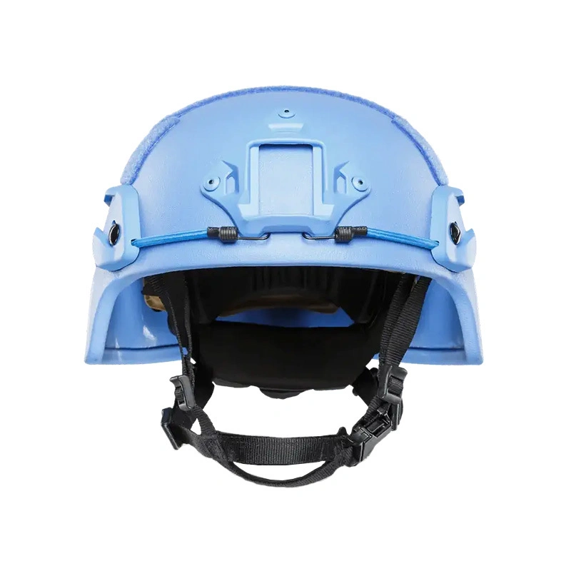 Un Blue Police Ballistic Helmet Nij Iiia Bulletproof Helmet for Military Aramid