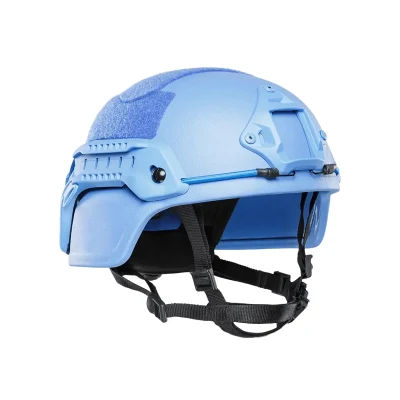 Un Blue Police Ballistic Helmet Nij Iiia Bulletproof Helmet for Military Aramid